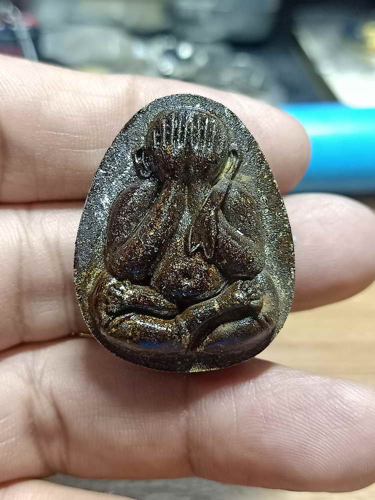 4-237 พระปิดตาปลดหนี้จัมโบ้ รวยมหาเศรษฐี หลวงพ่อนงค์ วัดบางน้ำชน ธนบุรี จ.กรุงเทพฯ 2566 กล่องเดิม