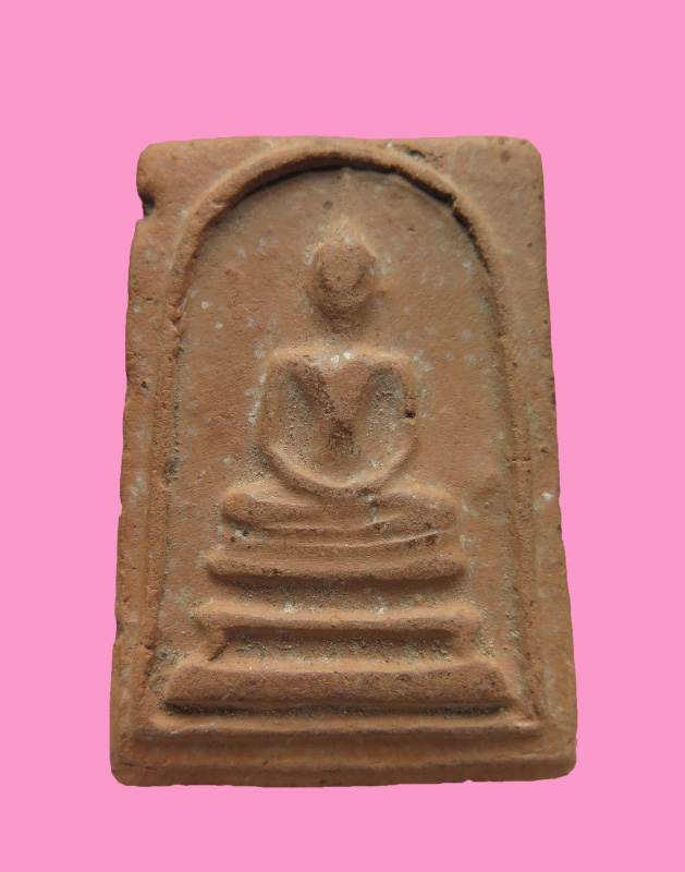 พระสมเด็จหลวงพ่อกวย ถอดพิมพ์พระครูมูล เนื้อดินหลังลายผ้า