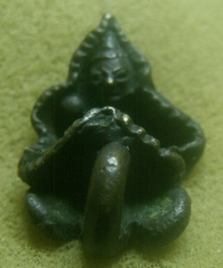 **เบาๆ**พระอุปคุต หล่อโบราณ หลังยันต์ เนื้อโลหะผสม เก่าๆ ไม่ทราบที่**เนื้อจัด สวยๆ