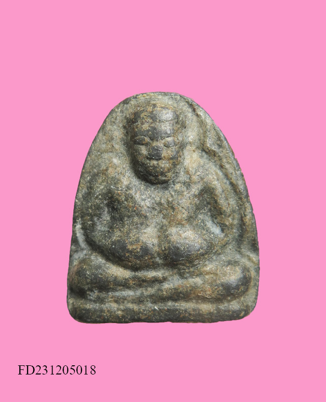 พระสังกัจจายน์ เนื้อชินตะกั่วสนิมแดง 