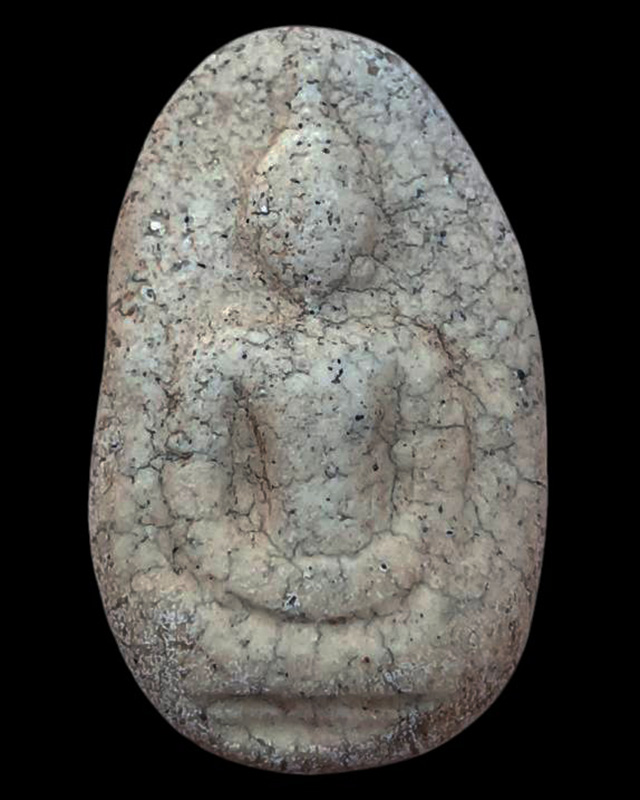 พระเนื้อผงพิมพ์วัดพลับ+ตลับเสตนเลส 2 หน้า พระบ้านเก่าเก็บหลายสิบปีไม่ทราบเกจิท่านใดสร้าง