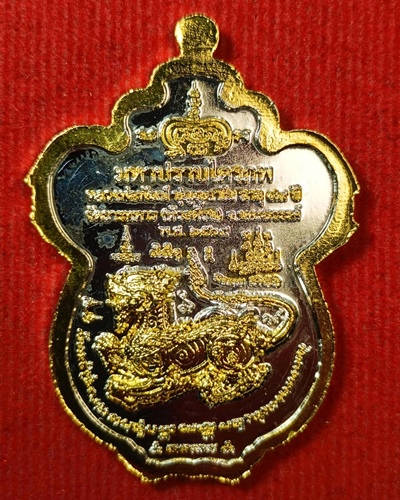 เหรียญเสมายืนถือมีดหมอ หลวงพ่อพัฒน์ วัดห้วยด้วน รุ่นมหาปราบไตรภพ ปี 2564
