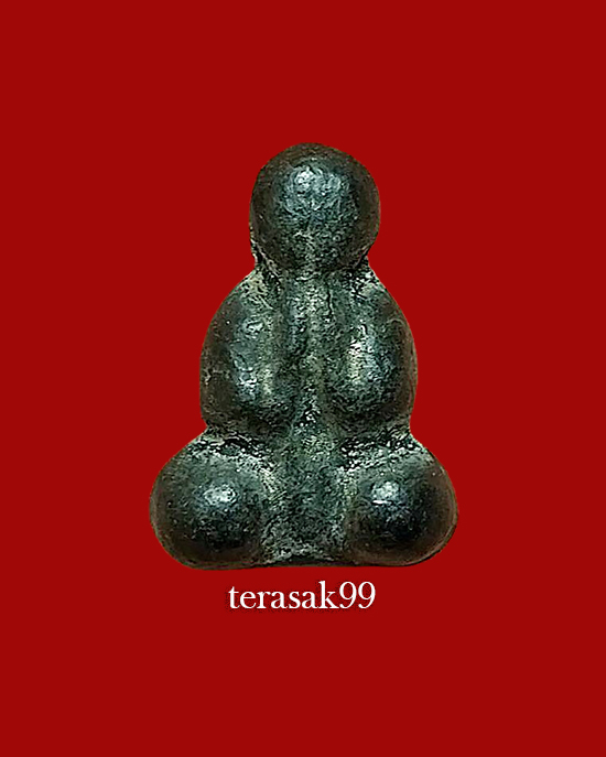 พระปิดตาสองหน้า เนื้อตะกั่วลงรัก หลวงพ่อเดิม วัดหนองโพ จ.นครสวรรค์ ราคาเบาๆ