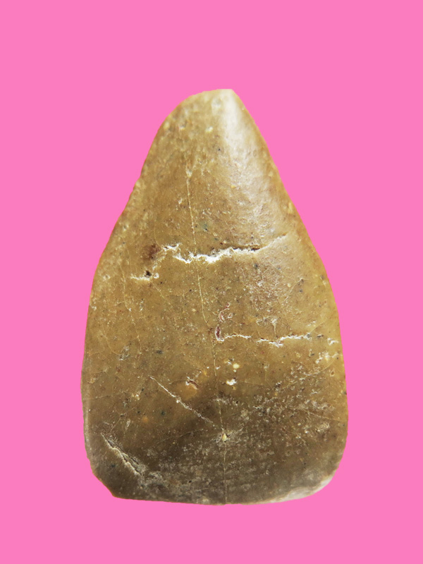 พระผงน้ำมัน พิมพ์เม็ดข้าวเม่า หลวงพ่อสว่าง วัดท่าพุทรา ออกวัดท่างิ้ว (ยุคต้น)