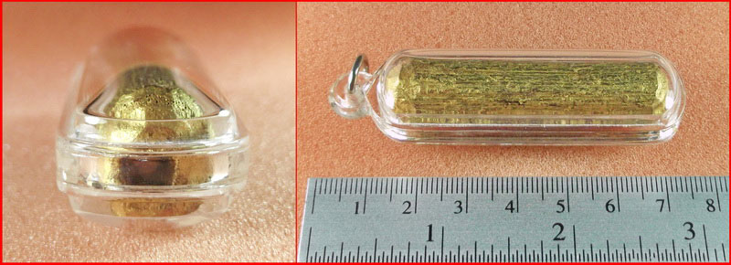 ตะกรุดไม้เศรษฐี (ทาทอง) หลวงพ่อลออ วัดหนองหลวง จ.นครสวรรค์ พร้อมเลี่ยมสวยครับ