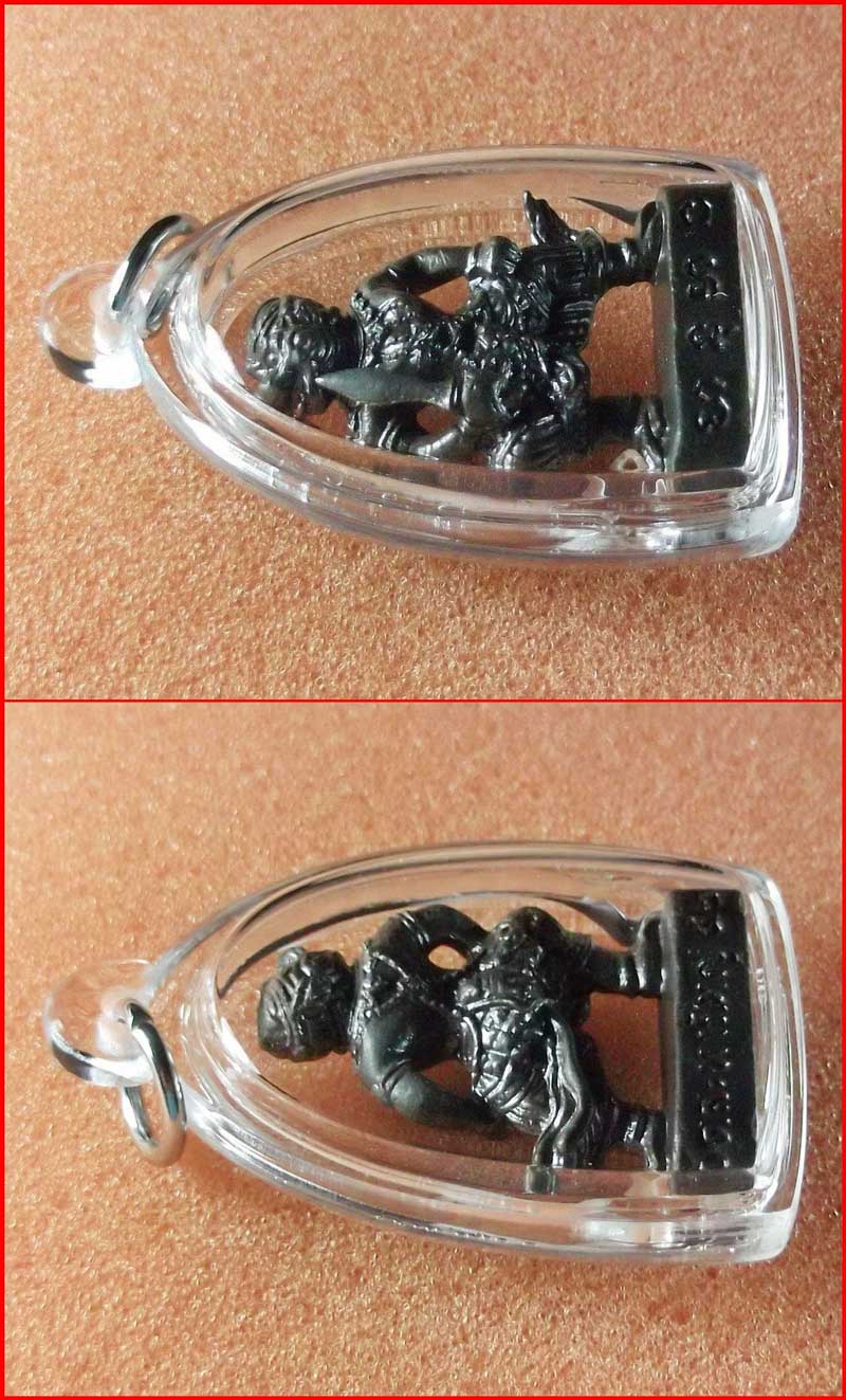 หนุมาน รุ่น 2 หลวงพ่อสิน วัดละหารใหญ่ จ.ระยอง เนื้อทองแดง ปี 2552 หมายเลข 778 พร้อมเลี่ยมสวย-1