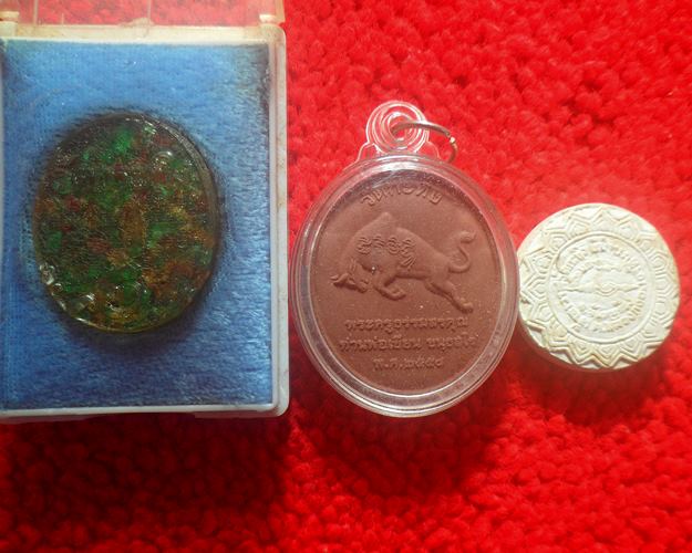 หลวงพ่อเขียน วัดกระทิง เขาคิชฌกูฏ จันทบุรี ทั้งชุด 3 องค์