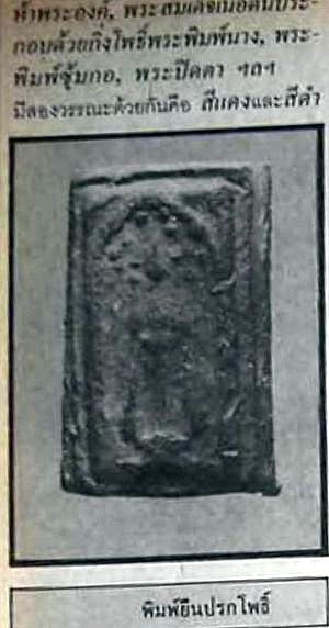 *พิมพ์ยืนปรกโพธิ์ เนื้อดิน กรุวัดห้วยเขน หลวงพ่อเงิน วัดบางคลาน พิจิตร*