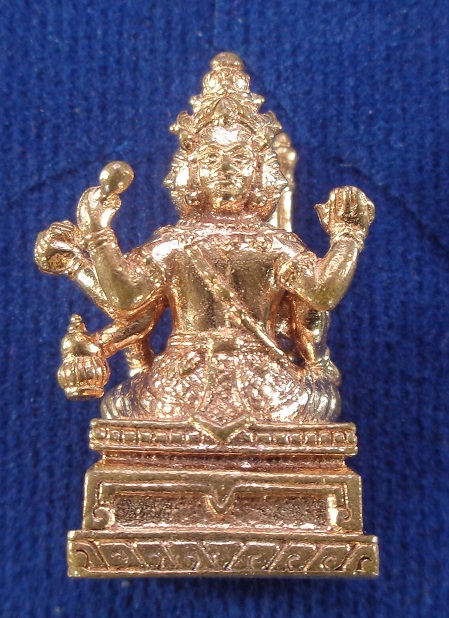 รูปหล่อท้าวมหาพรหมธาดา หลวงพ่อกึ๋น วัดดอนยานนาวา รุ่นแรก เนื้อสัตตะโลหะ สร้างปี 2556 สวยครับ