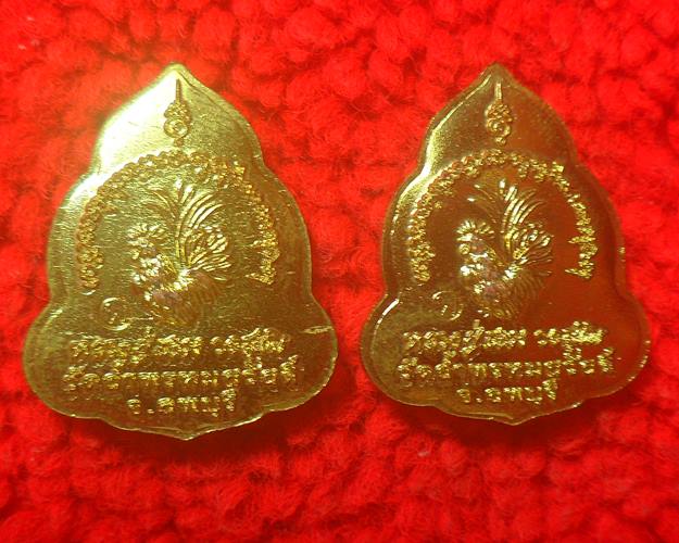 เหรียญหลวงปู่สรวง วัดถํ้าพรหมสวัสดิ์ ลพบุรี 2เหรียญ เคาะเดียวแดง