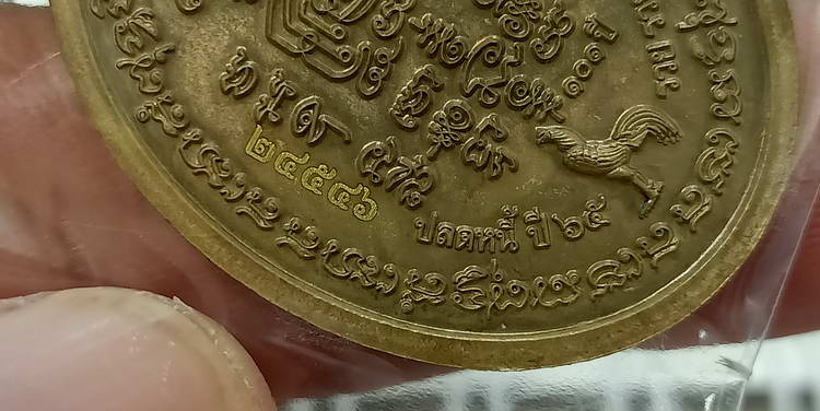 เหรียญปลดหนี้ รวย รวย รวย หลวงพ่อพัฒน์ วัดห้วยด้วน จ.นครสวรรค์ ปี 2565 เนื้อชนวน ตอกโค้ด