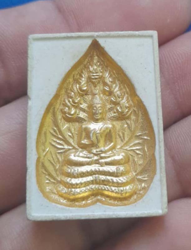 พระสมเด็จนาคปรกวาสุกรี หลวงพ่อฤาษีลิงดำปลุกเสก พิมพ์ใหญ่ ปัดทองสวย