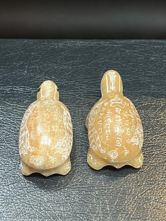 เต่าหินแกะ จารรอบ หลวงพ่อเอนก วัดปรีดาราม นครปฐม 