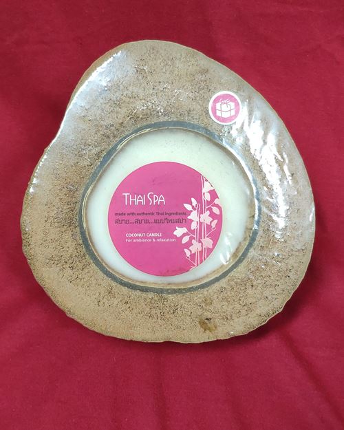 (ปิด89-) เทียนหอมในกะลามะพร้าว ไทยสปา