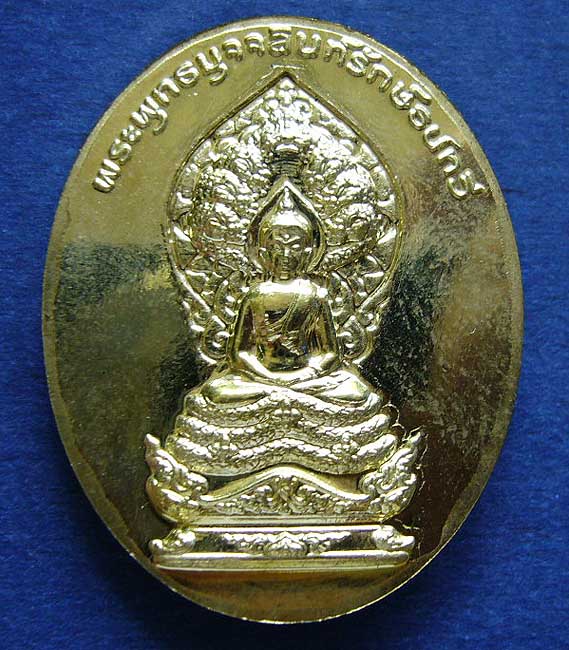 T6 พระพุทธมุจจลินท์รักษ์ธนทวี รุ่น "มุจจลินท์มหาโภคทรัพย์"เนื้อฝาบาตร สองหน้า