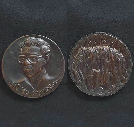 เหรียญที่ระลึก สืบ นาคะเสถียร สวย ดำ เดิม ครับ