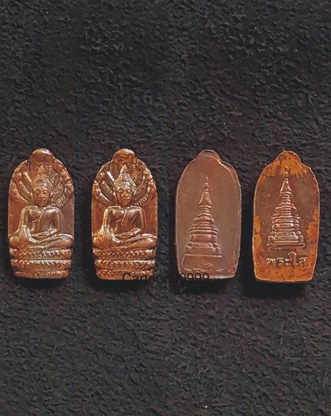 แพ็คคู่ ๒ องค์ พระปรกมะขาม หลวงพ่อพระใส วัดโพธิ์ชัย หนองคายครับ