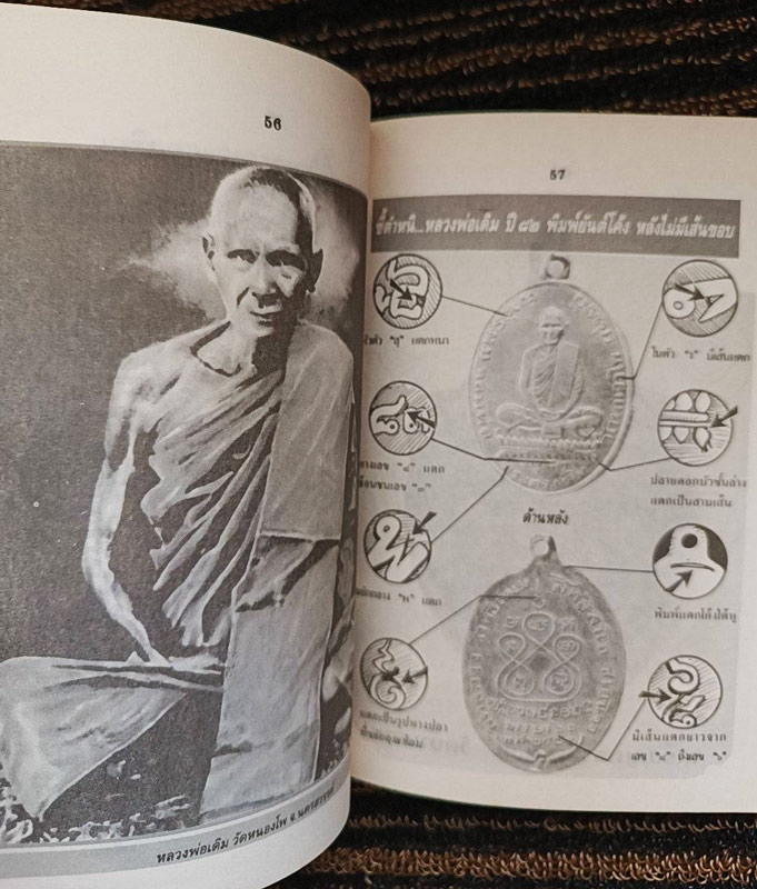 หนังสือเหรียญดัง โดย โพธิ์ชัย ชี้จุดสำคัญที่เป็นโค๊ตลับในเหรียญ สภาพดีมากเก่าเก็บสะสมหลายสิบปี