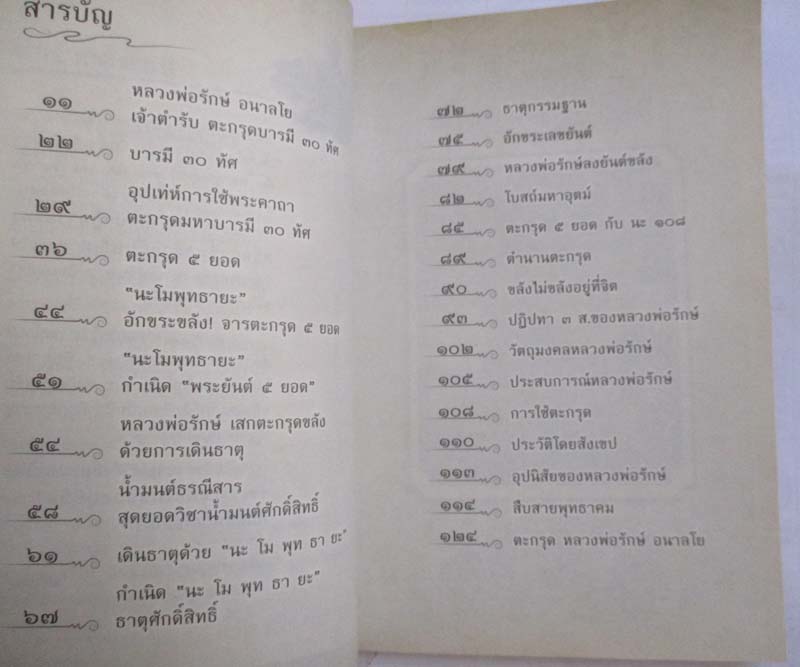  	 หนังสือตะกรุด5ยอด หลวงพ่อรักษ์ อนาลโย