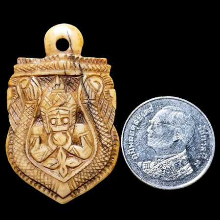 พระราหูงrแกะ ศิลป์หน้าเทพ(ลายเหนือดาว) สายวัดศีรษะทอง จ.นครปฐม