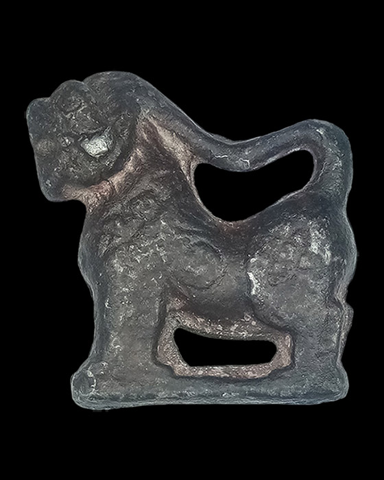 สิงห์เนื้อตะกั่ว(ยุคต้น) หลวงพ่อกวย ชุตินธโร วัดโฆษิตาราม จ.ชัยนาจ