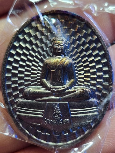 วัดโสธรวรารามวรวิหาร จ.ฉะเชิงเทรา  เหรียญรูปไข่ หลวงพ่อโสธร รุ่น เมตตามหานิยม  ปี58