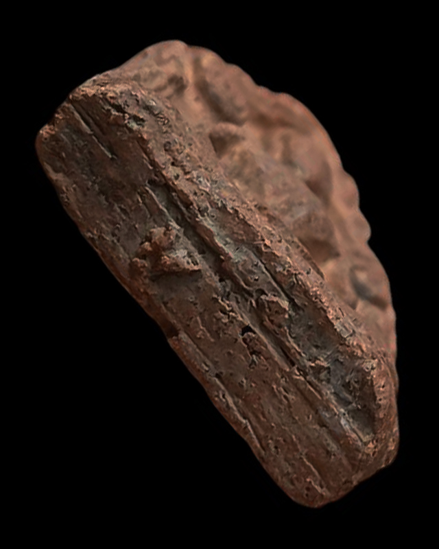 พระขุนแผนเนื้อดิน พิมพ์ทรงพลใหญ่ พระเกจิสร้าง พระบ้านเก่าเก็บหลายสิบปี ขนาดสูง 6 ซ.ม. พร้อมตลับเสตนเ