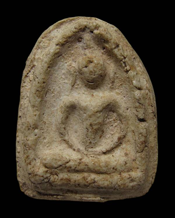 พระกรุวัดเงินคลองเตย พิมพ์ซุ้มกอฐานเตี้ย " มีกูไว้ไม่จน "