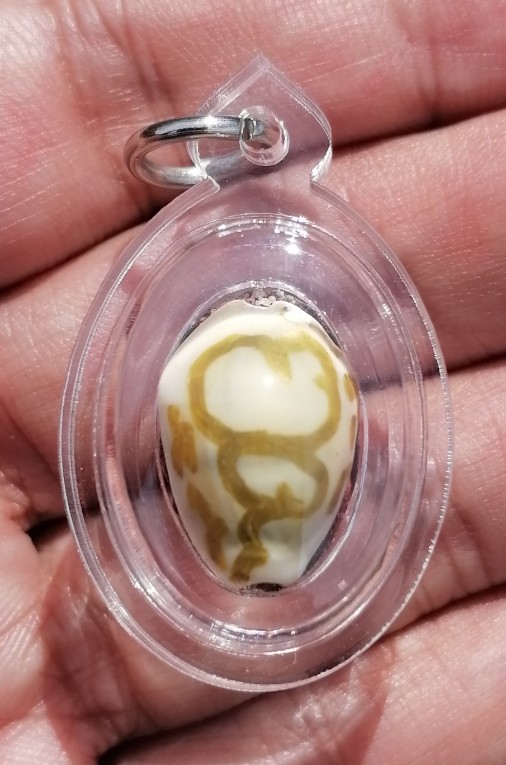 เบี้ยแก้ภควจั่น​ หลวงปู่หงษ์​ พรหมปัญโญ​ สุสานทุ่งมน​ จ.สุรินทร์​​ เลี่ยมพร้อมใช้​ เคาะเดียว   