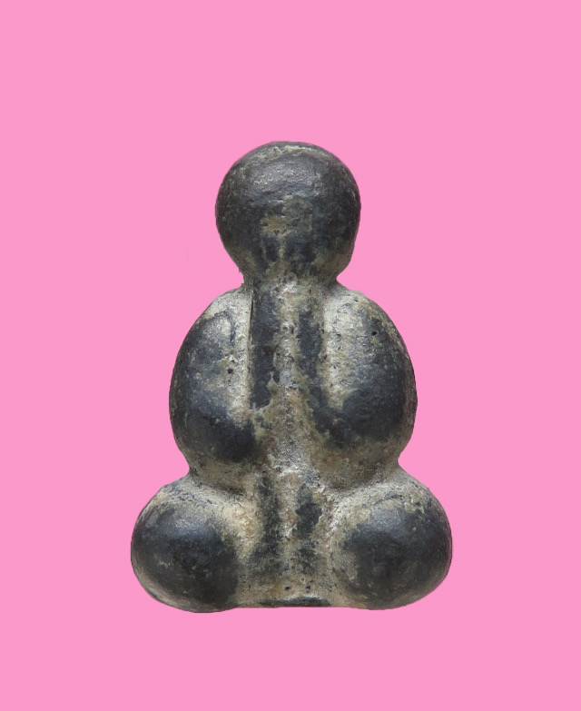 พระปิดตาเนื้อตะกั่ว 2 หน้า พิมพ์แขนชิด หลวงพ่อเดิม วัดหนองโพธิ์