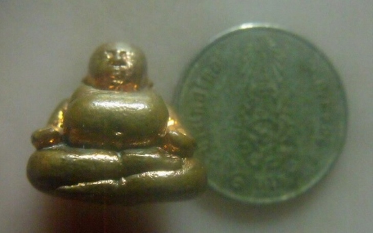 **เบาๆ**รูปหล่อพระสังกัจจายน์ เนื้อโลหะผสม ใต้ฐานอุดผง**ตอกโค้ด + หมายเลข สวยๆ 