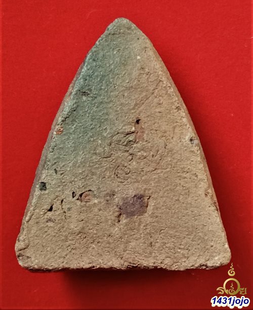 พระโป้ ปางมารวิชัย สวย ดูง่าย สบายตา กรุวัดบางกระทิง เนื้อดิน จ.อยุธยา + บัตรรับรอง