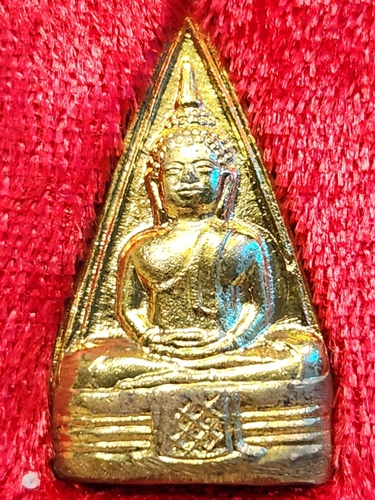 วัดโสธรวรารามวรวิหาร จังหวัดฉะเชิงเทรา หลวงพ่อโสธ พิมพ์สามเหลี่ยมสองหน้า 2560