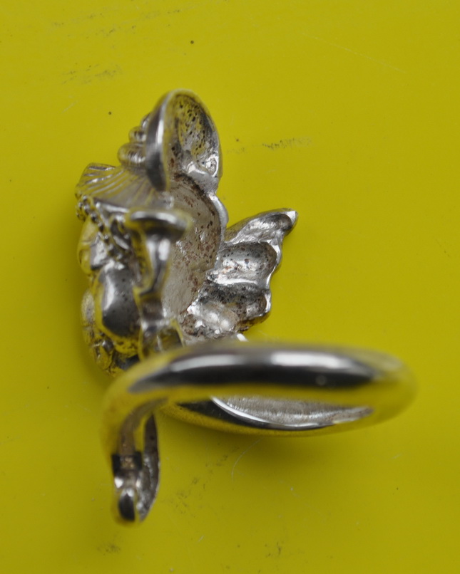 แหวนเงินพระพิฆเนศหลวงปู่ทองบัววัดโรงธรรมสามัคคี