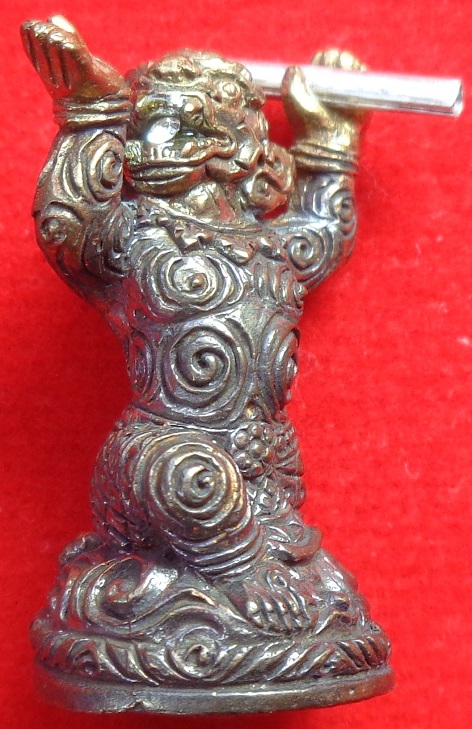 หนุมานมหาเดช ๓๐ ทัศ หลวงพ่อรักษ์ อนาลโย วัดสุทธาวาส จ.อยุธยา ปี ๒๕๖๐ เนื้อนวะโลหะ ตะกรุดเงิน