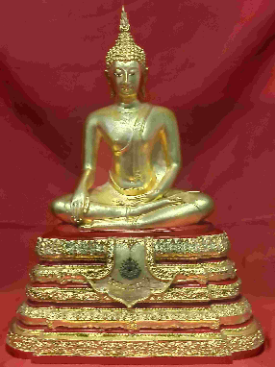 พระพุทธมหาสุวรรณปฏิมากร(หลวงพ่อทองคำ) ขนาดบูชาหน้าตัก 9 นิ้ว เฉลิมพระเกียรติ ร.9 ครบ 6 รอบ ปี 2542  