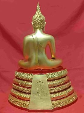 พระพุทธมหาสุวรรณปฏิมากร(หลวงพ่อทองคำ) ขนาดบูชาหน้าตัก 9 นิ้ว เฉลิมพระเกียรติ ร.9 ครบ 6 รอบ ปี 2542  