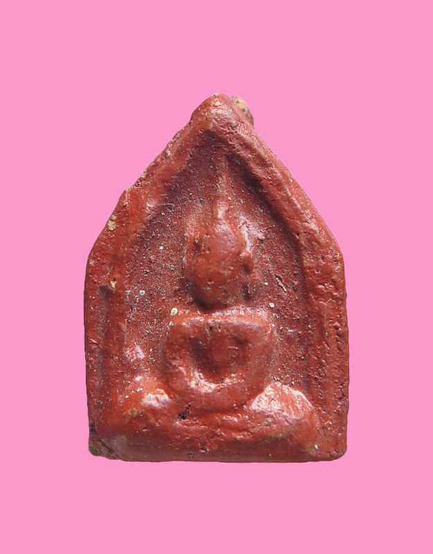 พระขุนแผนเล็ก เนื้อดินลงชาดแดง หลวงปู่ภู วัดท่าฬ่อ พิจิตร สร้างประมาณปี 245X