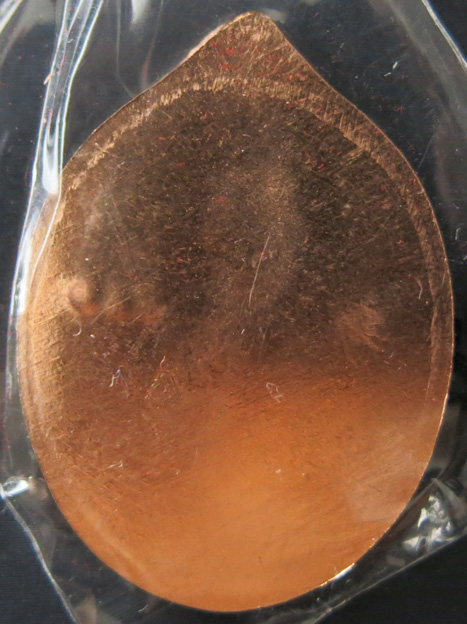 หลวงพ่อทอง เหรียญเจ้าสัว "รุ่นแรก" -- เนื้อทองแดง หลังเรียบ