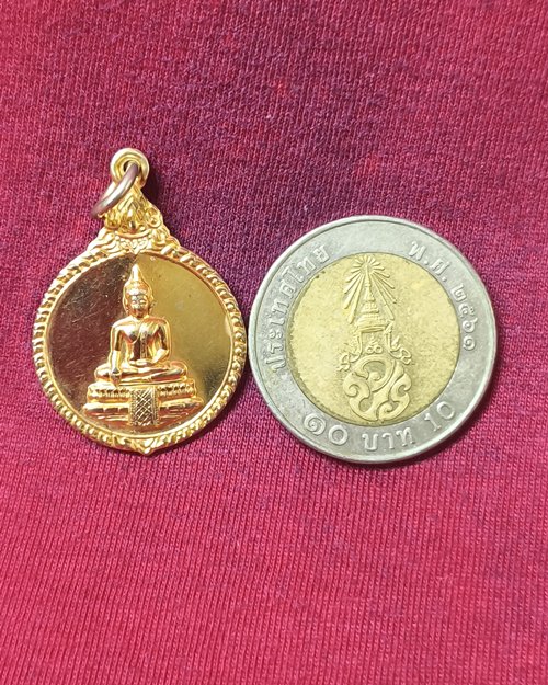 เหรียญหลวงพ่อวัดไร่ขิง กะไหล่ทอง จ.นครปฐม ปี2529 (เหรียญที่2)