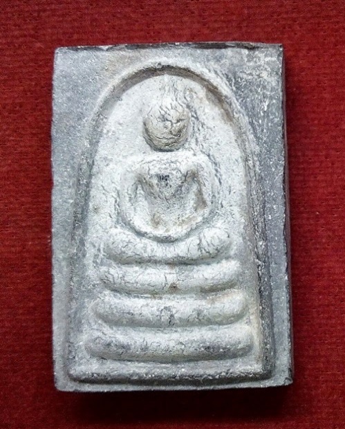 สมเด็จแพ 5พัน หลวงพ่อแพ วัดพิกุลทอง เนื้อผงใบลาน ปี34 ฝังตะกรุด 3กษัตริย์...เคาะเดียวแดง...