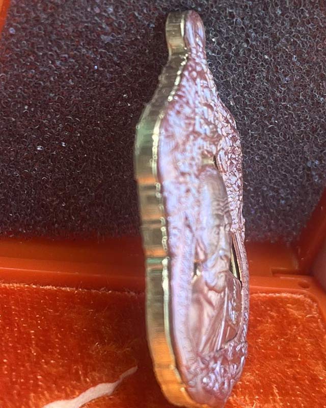 เหรียญเจริญพรบน หลวงพ่อสมบุญ วัดลำพันบอง สุพรรณบุรี รุ่นเสาร 5 โบสถ์ลั่น เสก 4 วาระ เลข 119