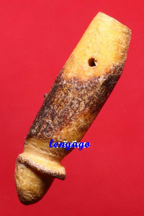 ปลัดขิก หลวงปู่เมฆ เนื้อไม้ วัดลำกระดาน กรุงเทพฯ ขนาด 1.5 นิ้ว มาพร้อมบัตรรับรอง