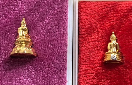 รูปหล่อพรพุทธะ 5 กล่อง สวยเดิม กล่องวัด