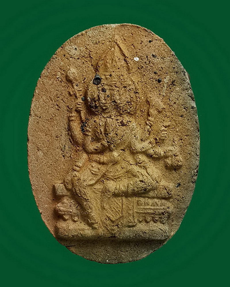 พระพรหม เนื้อดินเผา หลวงปู่สีห์ วัดสะแก อยุธยา ปี 2519 สภาพสวย คมชัด เคาะเดียวครับ  