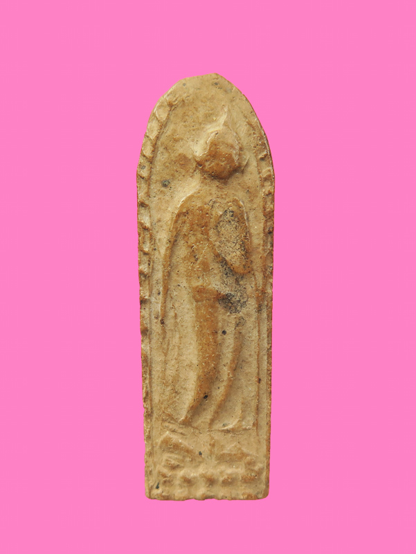 พระลีลา ข้างขีด เนื้อดิน เก่าจัง