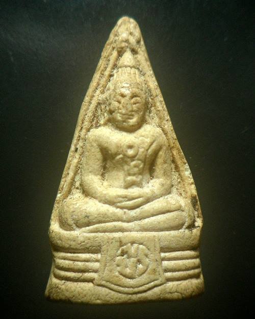 พระผงหลวงพ่อโสธรพิมพ์ 2 หน้า วัดโสธรวรารามฯ จ.ฉะเชิงเทรา รุ่นเข็มหัก เนื้อผงพุทธคุณ บรรจุกริ่ง