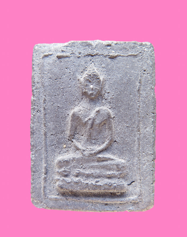 พระผง เนื้อใบลาน หลังอุ