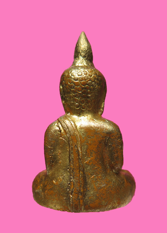 พระผงผสมว่าน ลอยองค์ หลวงพ่อทอง วัดเขาตะเครา ปิดทองเดิม