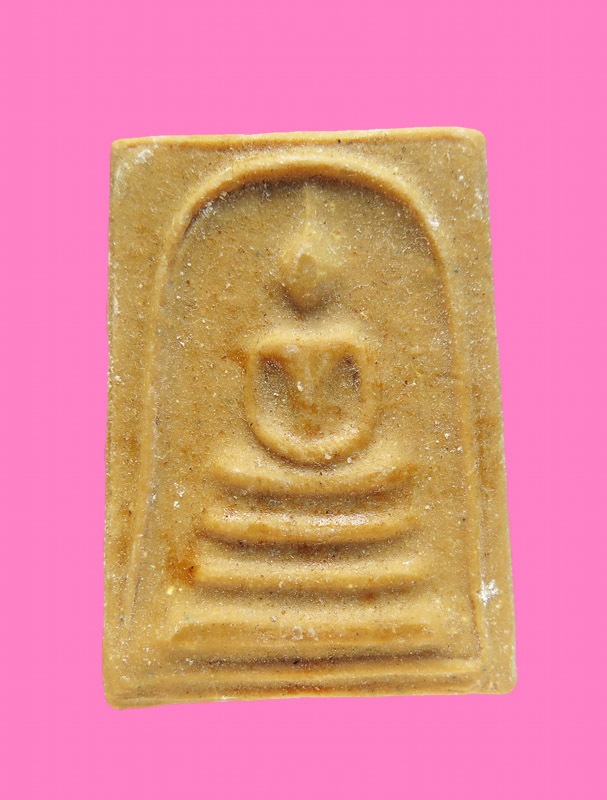 สมเด็จเนื้อผงน้ำมัน หลังจารลายเซ็น 